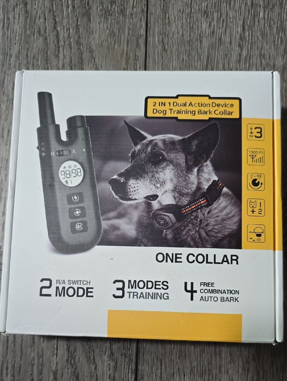 Dog Training Collar with Remote - Black and Orange